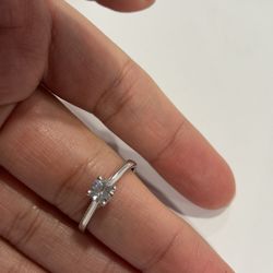 Engagement Ring Silver .925 Size #7