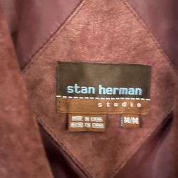 Stan Herman Suede Jacket -size medium