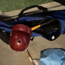 Baseball Gear Set - Bag, Helmet, and Bat