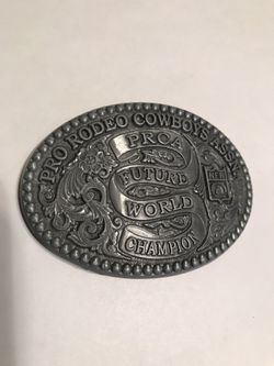 Montana Silversmiths PRCA Future World Champion Pewter Belt Buckle