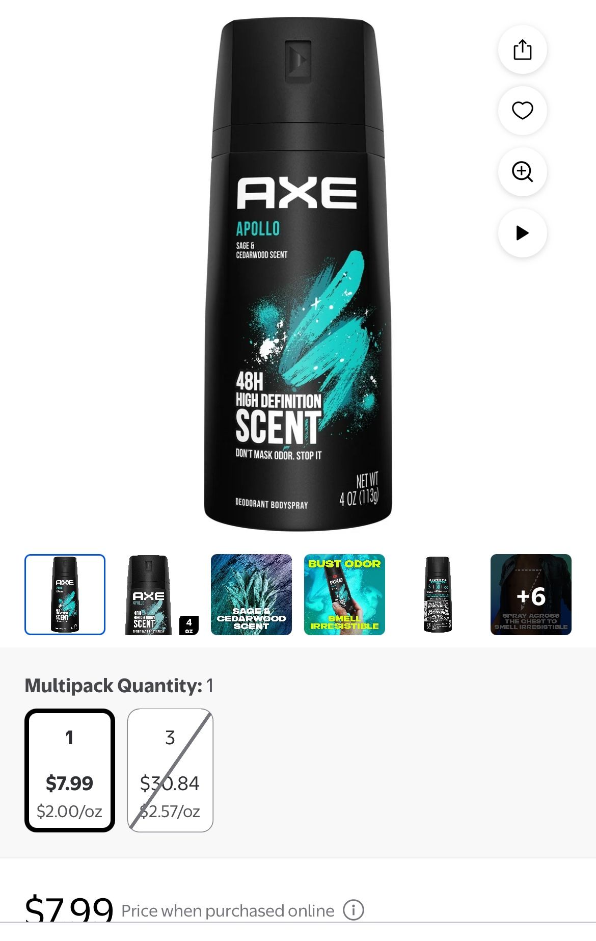 Axe Deoderant Body Spray