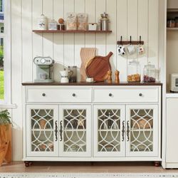 Joaxswe Large Sideboard Buffet Cabinet with Storage