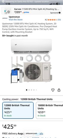 Brand new 12,000 BTU mini split air conditioner for 280