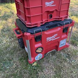 Milwaukee Rolling Tool Box W/ Storage Tote 