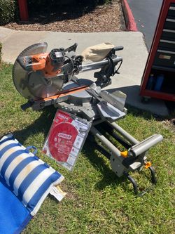 Ridgid  12” miter saw for crown molding