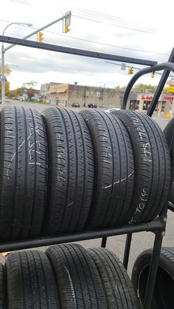 175 70 14 (4) all season used tires FREE installation and BALANCE