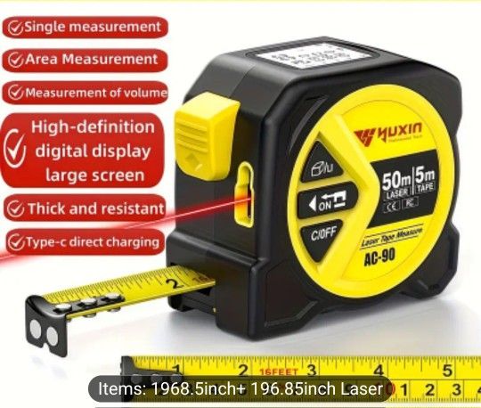 LASER TAPE MEASURE NEW IN BOX