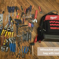 Milwaukee packout bag with tools 48-22-8201