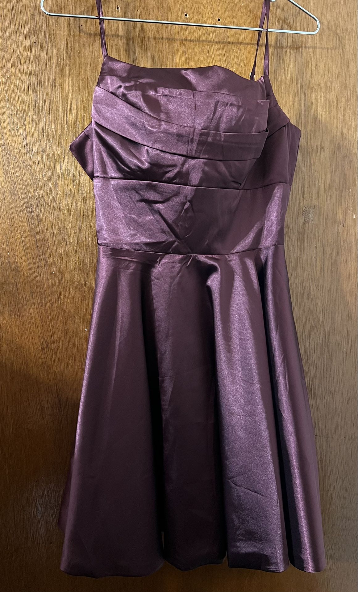 Purple Satin Dress