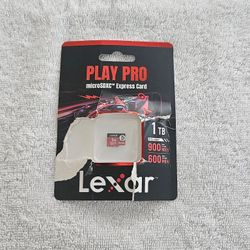 NEW Lexar 1TB PLAY PRO MicroSDXC Express Card - 900MB/s (Ultra Fast)
