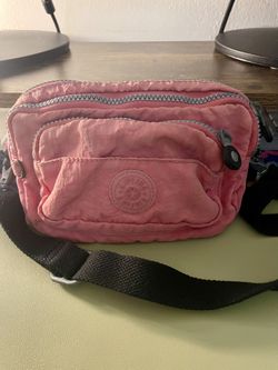 Kipling Convertible Crossbody Belt Bag Fanny Waist Pack Pink Nylon