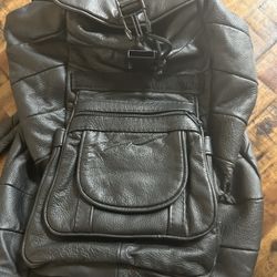 all leather back pack $25 93312
