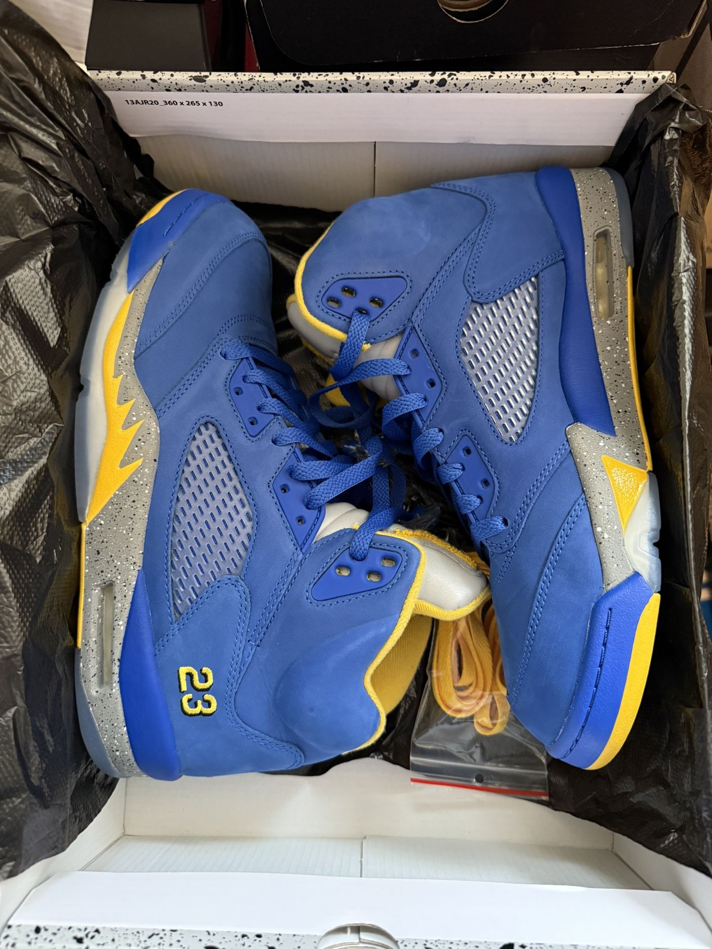 Jordan Retro 5 JSP Laney Varsity Royals 