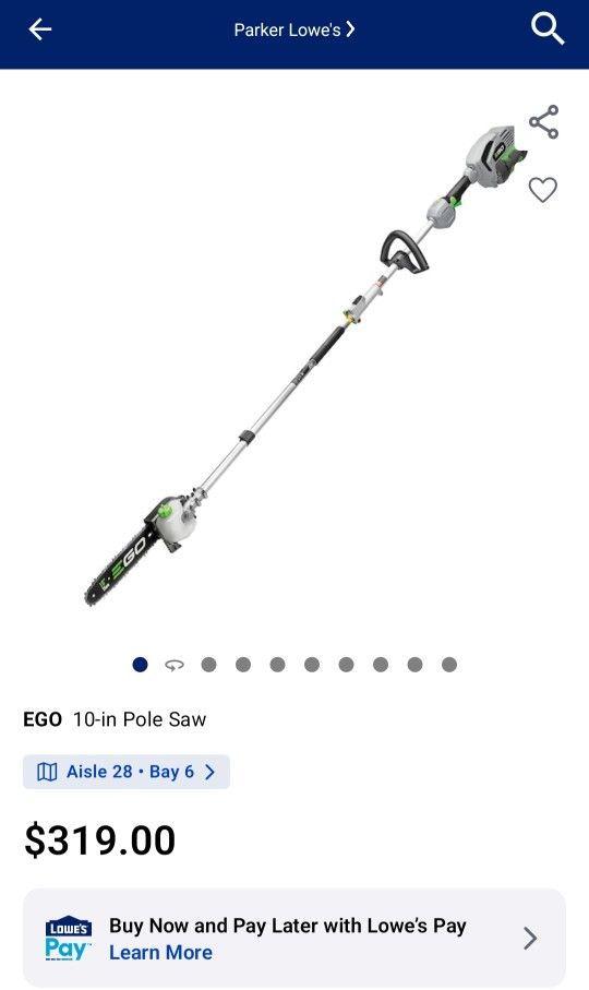 EGO 10inch Saw New Model MPS1001