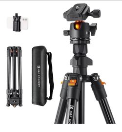 64 inch/163cm Lightweight Aluminum Travel Camera Tripod