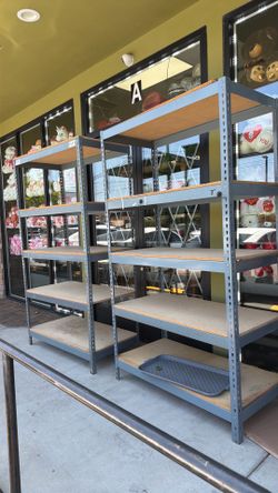 Warehouse Industrial Quality Boltless Shelves 48 in W x 24 in D x 72in H Stock Supply Racks