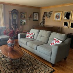 Grey Couch And Loveseat