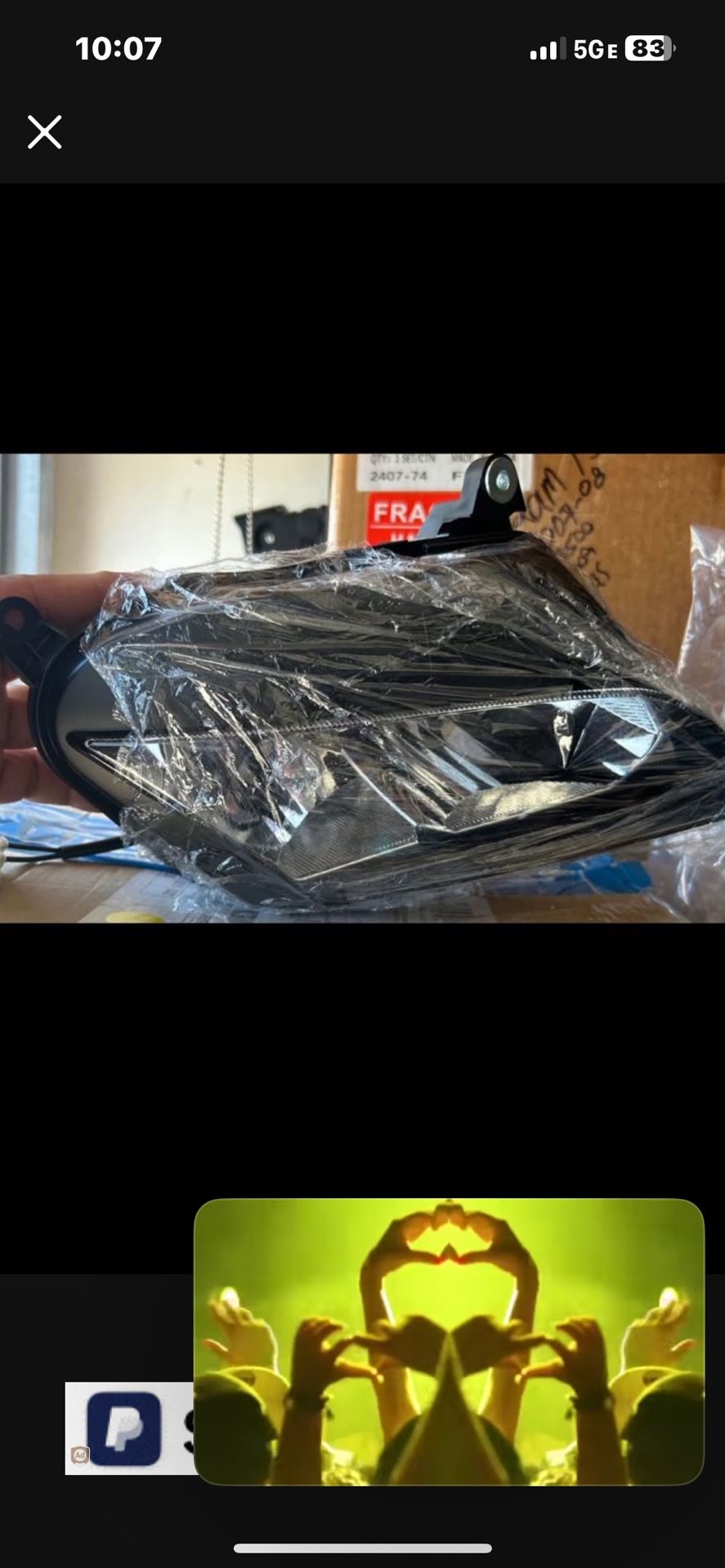 Honda CbR600RR Motorcycle Headlights 2007/12