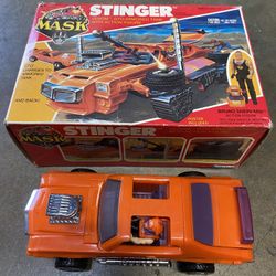 VINTAGE 80s KENNER MASK M.A.S.K STINGER LIKE BRAND NEW COMPLETE W/ BOX 