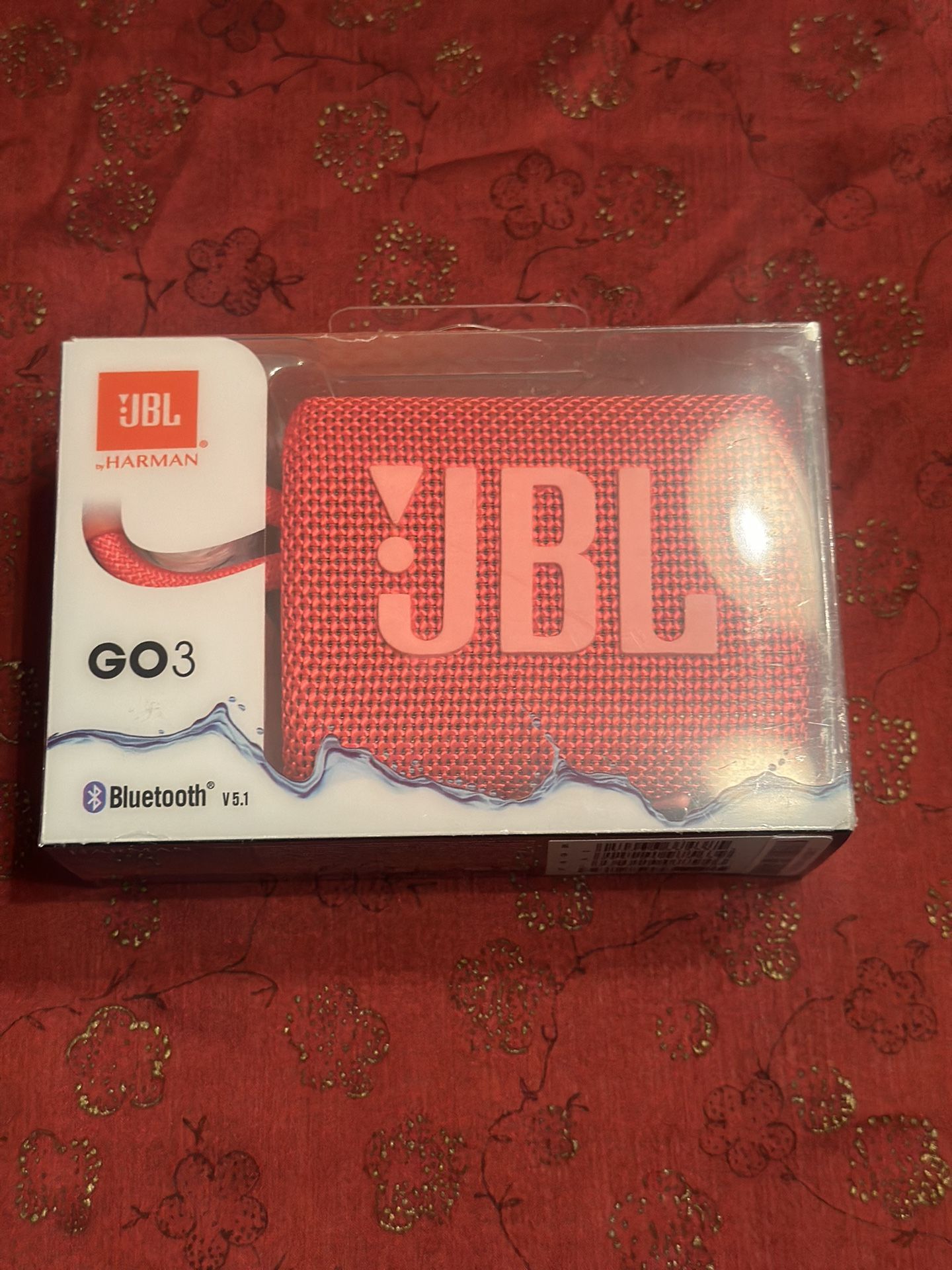 JBL GO3 Wireless Portable Bluetooth Speaker Red