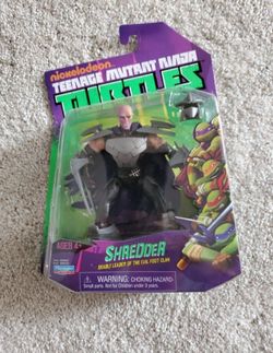 2013 TMNT Teenage Mutant Ninja Turtles SHREDDER UNMASKED Nickelodeon 

