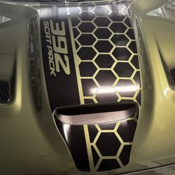 Dodge Challenger Hellcat Hood ( F8 Green W/ Graphic )