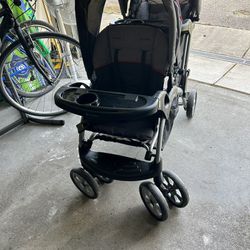 Baby Trend Two Seat Stroller Sit N Stand 
