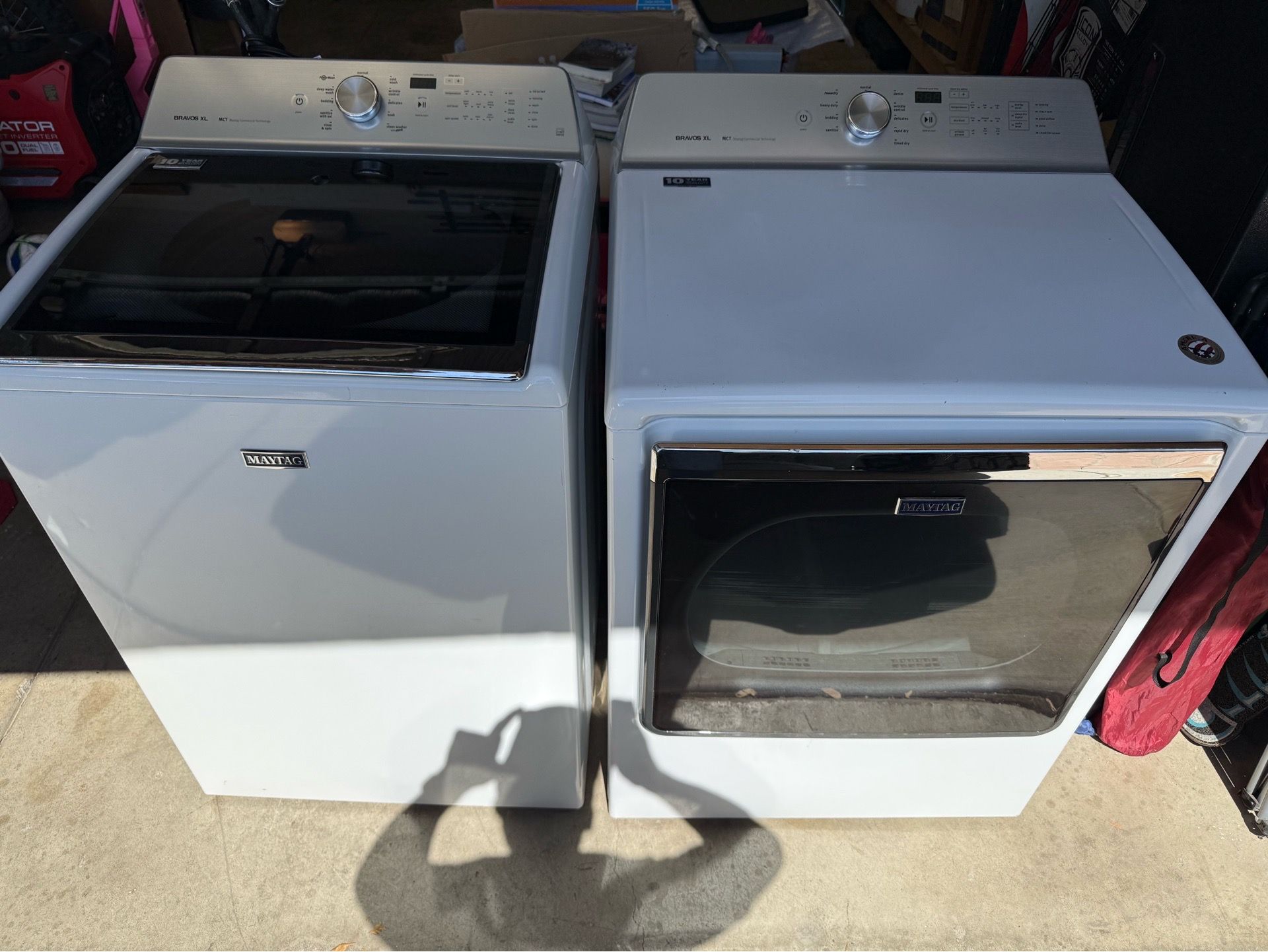 Maytag bravos xl washer and gas dryer
