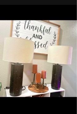 Night Stand Lamps In Good Condition $80