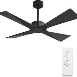 WINGBO 54″ Wet Rated Outdoor Ceiling Fan without Light