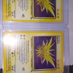 Pokemon Zapdos From Fossil Set Price Is Each Have Two