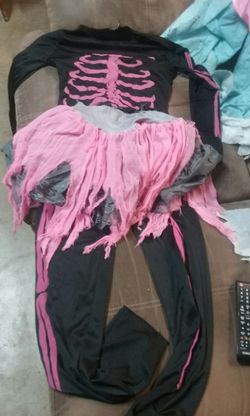 Girls skeleton costume