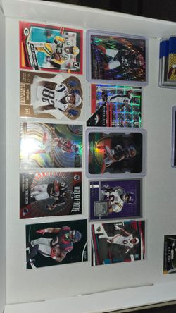 Numbered NFL Football Trading Cards Lot Mixed Players
