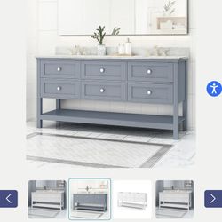 72” Bath Vanity ( Counter Top Not Included)