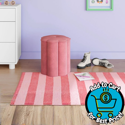 Mainstays Kids Flower Petal Ottoman - Pink