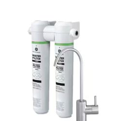 GE GXK255TBN Under Sink Dual Stage Water Filtration System W/Faucet
