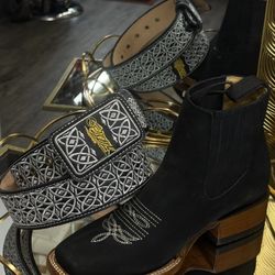 Botines Y Cinto Vaquero