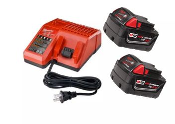 Milwaukee  3.0 Battery  2 Pack With Charger 
