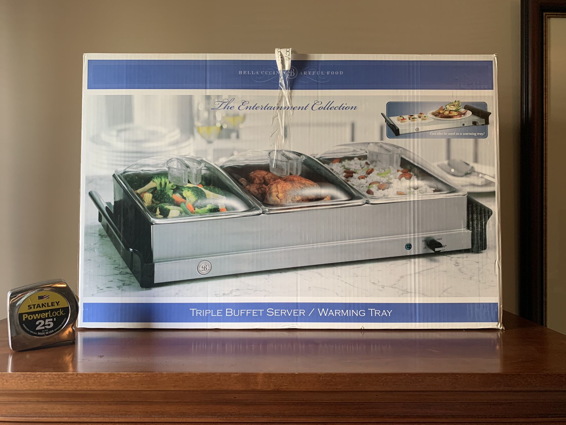 Brand New Triple Buffet Server/Warming Tray