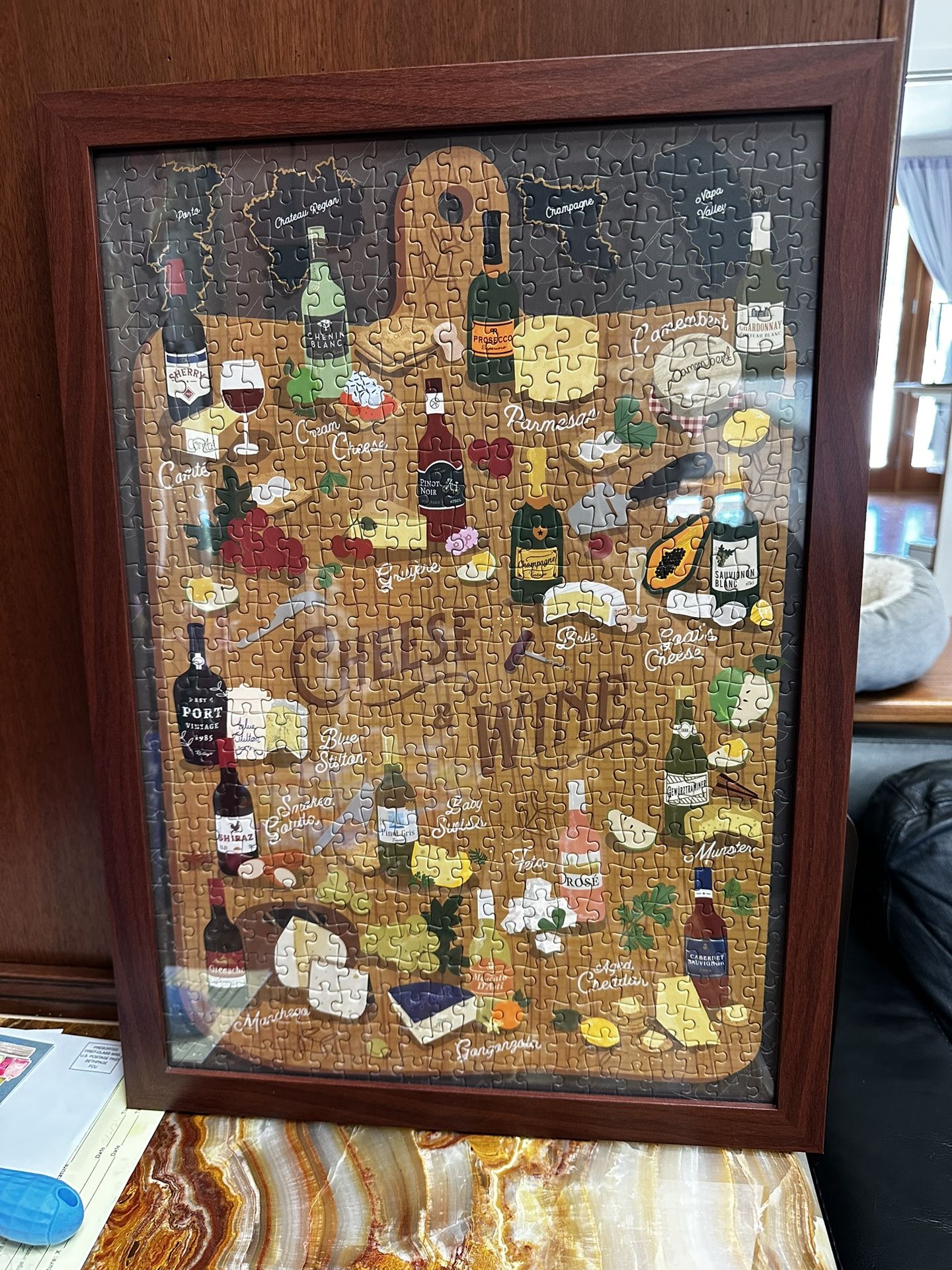 Framed Wine puzzle