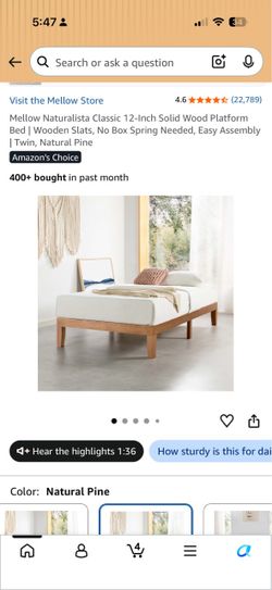 BRAND NEW TWIN wood platform bed