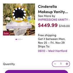 Brand New Impressions Cinderella Vanity Mirror