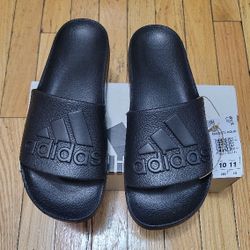 Adidas Adilette Aqua Slides Black Size 10