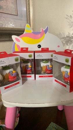 Dr. Seuss grinch ornaments 4 available 6.00 each