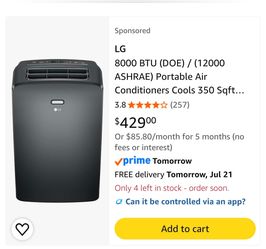 12000 BTU Refurbished LG Portable Air Conditioner