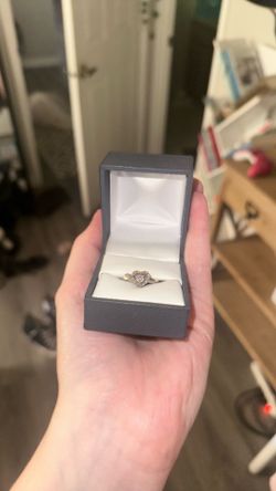 Diamond Heart Ring (size 7)