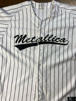 Rare Metallica Big 4 Yankee Stadium Baseball Jersey XL Russell 2011 Concert Show