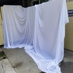 Transparent fabric about 15 X 8 FEETS