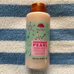 Tree Hut Peppermint Pearl Warm Vanilla Seasonal Body Wash 18 OZ
