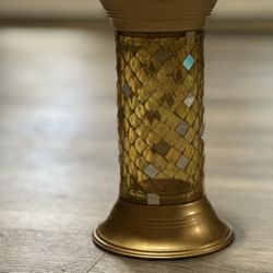 2 Gold Candle Holder Party Lite